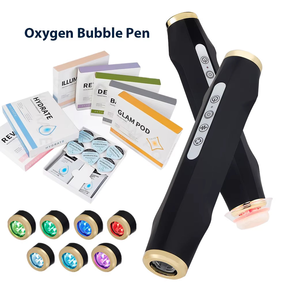 Oxygen Bubble Pen CO2 Oxygen Portable Facial Machine CO2 Gel Facial Skin Care Device Facial SPA CO2 Bubble Oxygen Beauty Machine