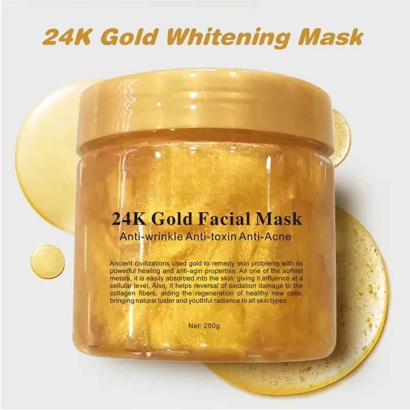 250G Golden Collagen Repair Sleep Mask Moisturizing Pore Shrinking Cream Smear Mask Skin Care Beauty Products Skin Care Products