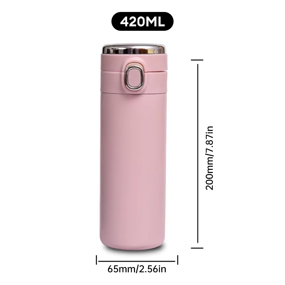 420Ml Led Digital Temperature Display Thermos Cup Portable Travel Mug Stainless Steel Thermos Bottle Vacuum Insulated Cup