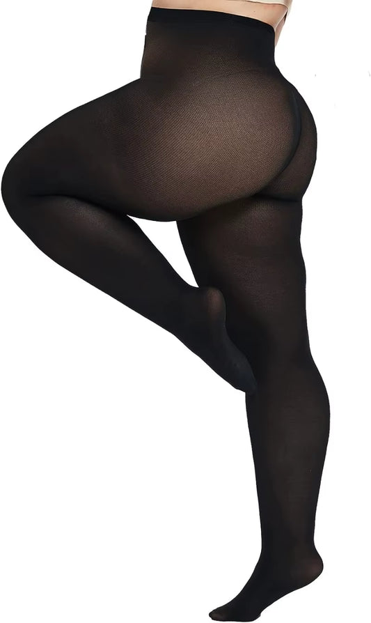 Plus Size Tights for Women Semi Opaque Queen Size Nylon Pantyhose Women 120Kg Pantyhose Super Elasti Pantyhose plus Size Tights